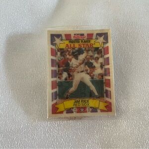 NWT Jim Rice Kellogg's Frosted Flakes All Star Baseball Card